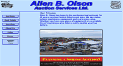 Desktop Screenshot of allenolsonauction.com